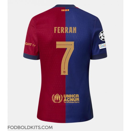 Barcelona Ferran Torres #7 Hjemmebanetrøje 2024-25 Kortærmet